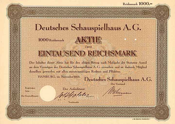 Deutsches Schauspielhaus AG