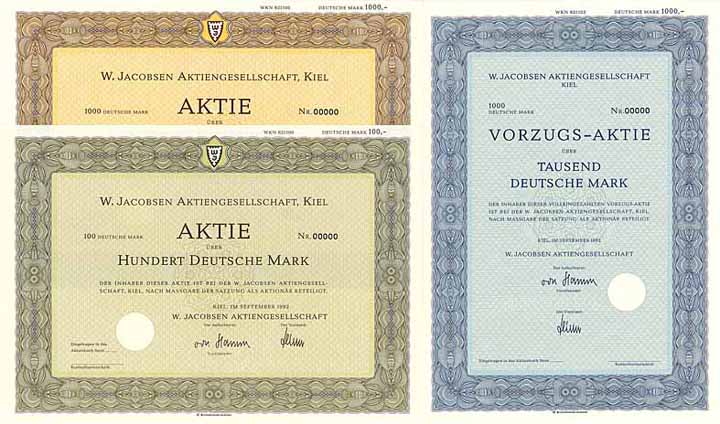 W. Jacobsen AG (3 Stücke)