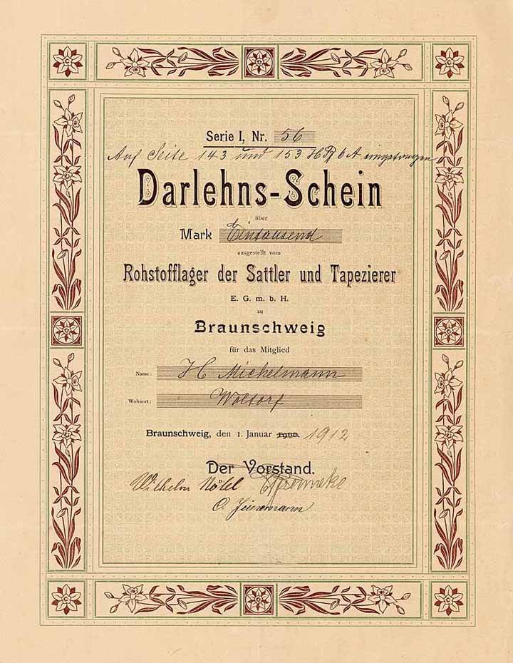 Rohstofflager der Sattler und Tapezierer EGmbH