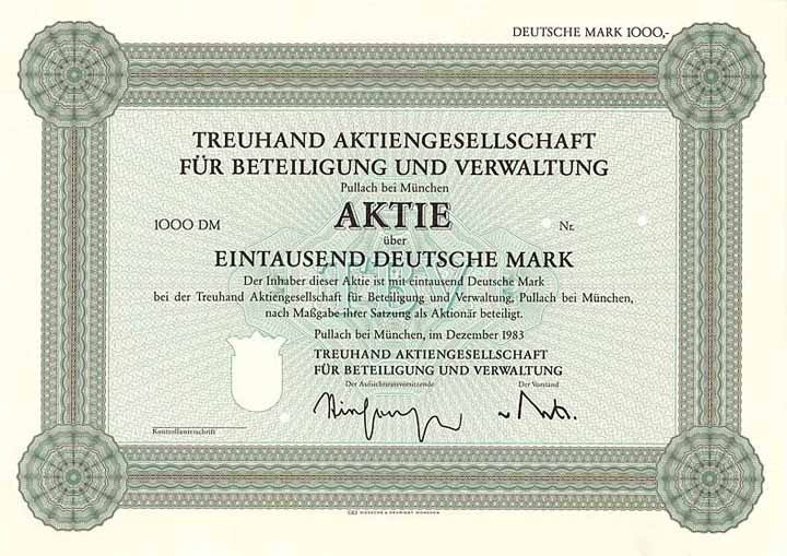 Treuhand AG für Beteiligung und und Verwaltung