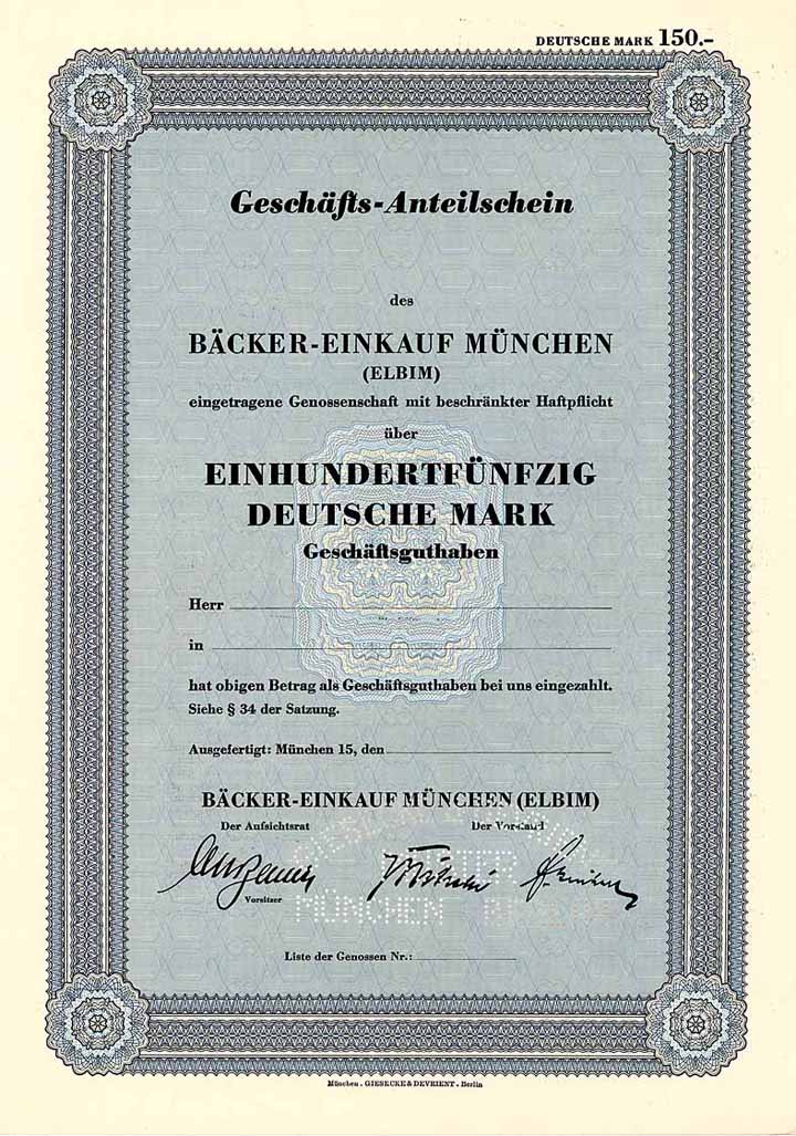 Bäcker-Einkauf München (ELBIM) eGmbH