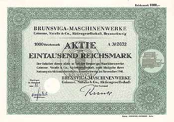 Brunsviga-Maschinenwerke Grimme, Natalis & Co. AG