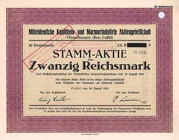 Mitteldeutsche Kunststein- und Marmorindustrie AG