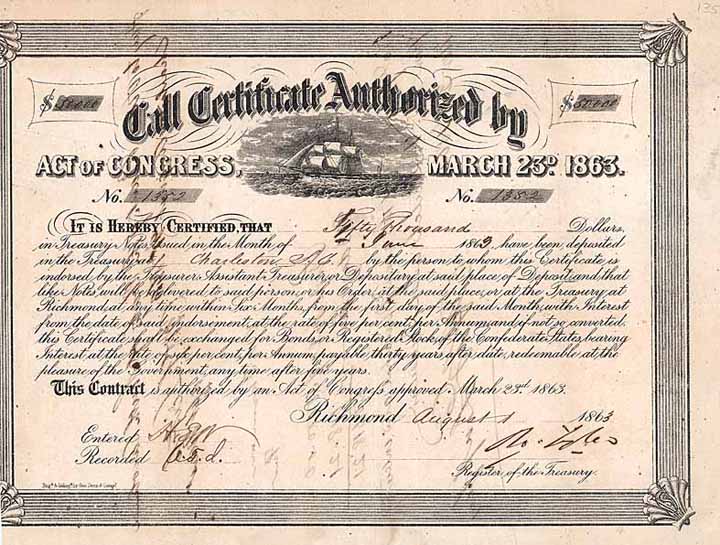 Confederate States of America, Cr. 135 (R8) - Ball 275 (R5+)