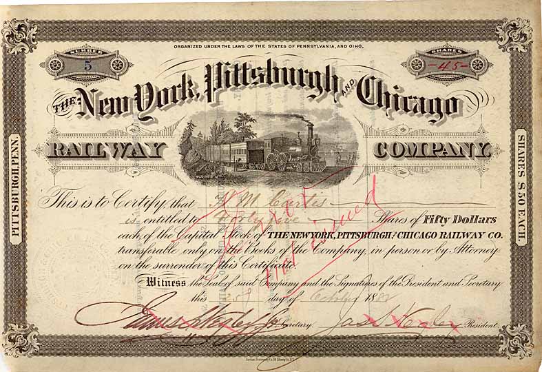 New York, Pittsburgh & Chicago Railway (OU James S. Negley)