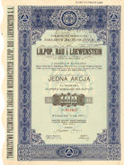 Towarzystwo Przemyslowe Zakladw Mechanicznych LILPOP, RAU i LOEWENSTEIN Sp.Akc.