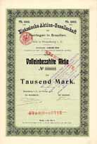 Els�ssische AG f�r Plantagen in Brasilien