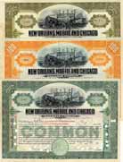 New Orleans, Mobile & Chicago Railroad (3 Stcke)