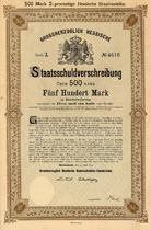 Grossherzogtum Hessen (I. Nebenbahnen-Anleihe)