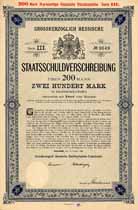 Grossherzogtum Hessen (III. Nebenbahnen-Anleihe)