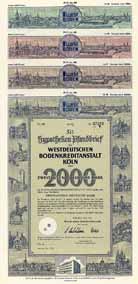 Westdeutsche Bodenkreditanstalt (5 Stcke)