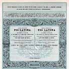 Soc. priv. Pio-Latina de Chemins de Fer de Rome a Frascati et de Rome a la Frontire Napolitaine